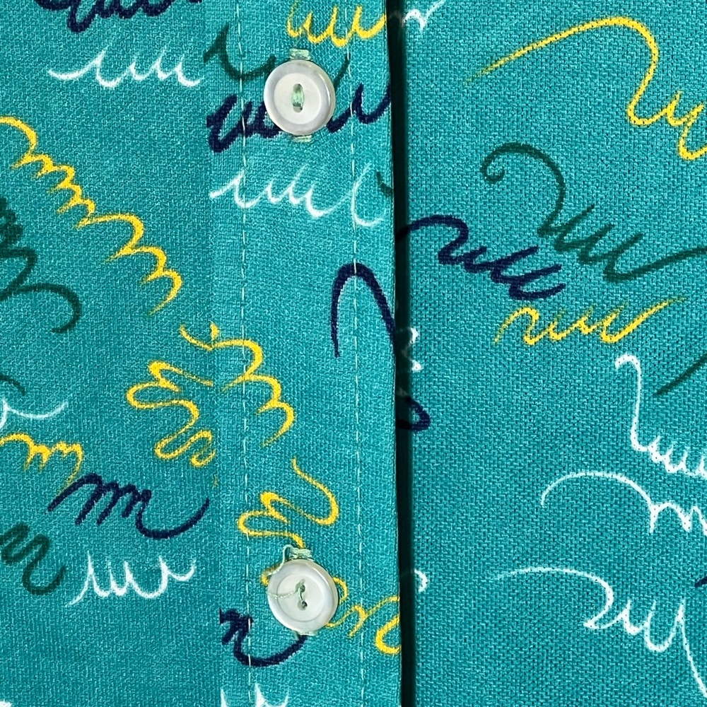 VINTAGE 60s 70s button down shirt dress MCM‎ Twiggy abstract atomic space age - Picture 9 of 17